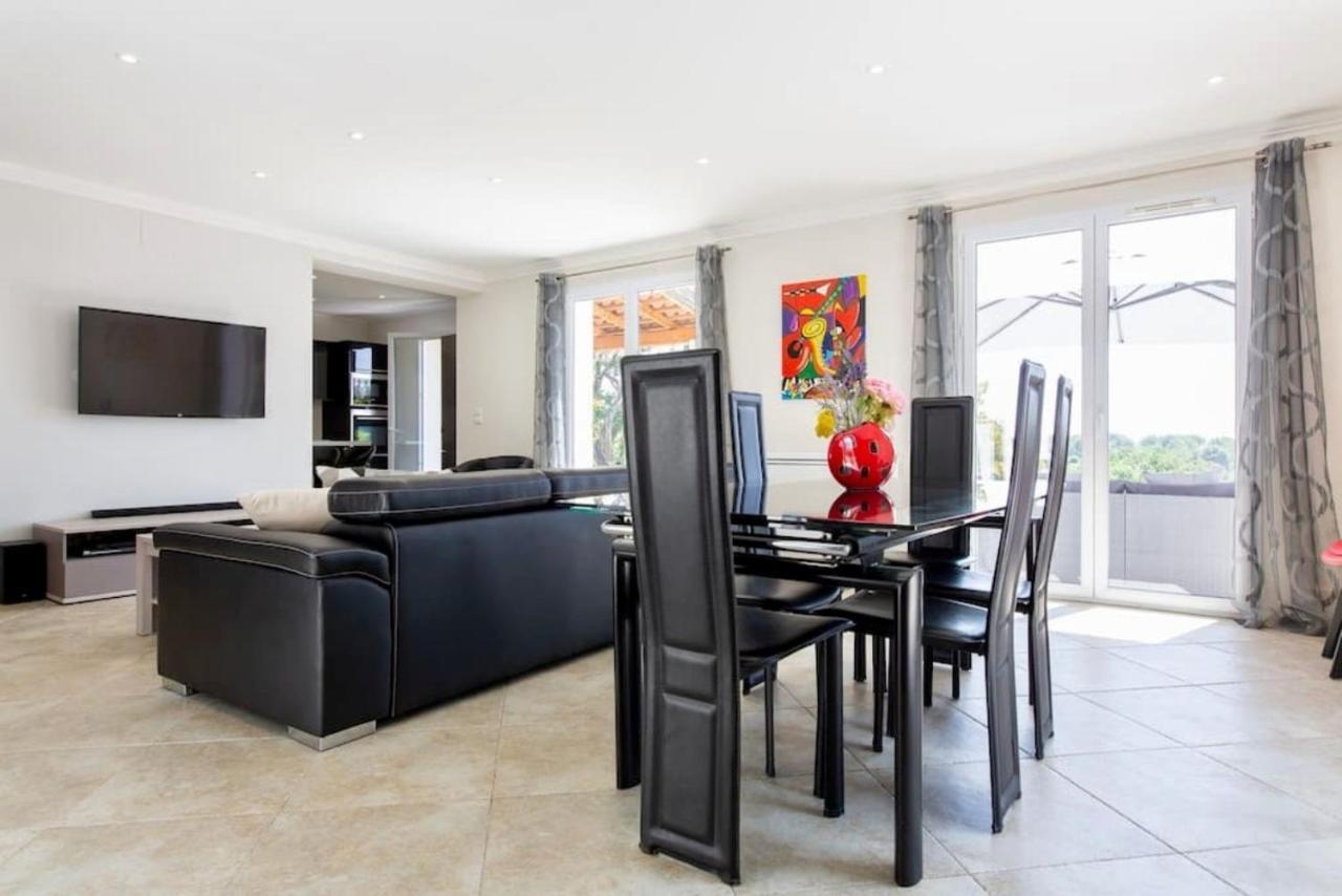 Le Rouret Cote D'Azur, Villa New Gold Dream With Heated And Privat Pool, Sea View מראה חיצוני תמונה
