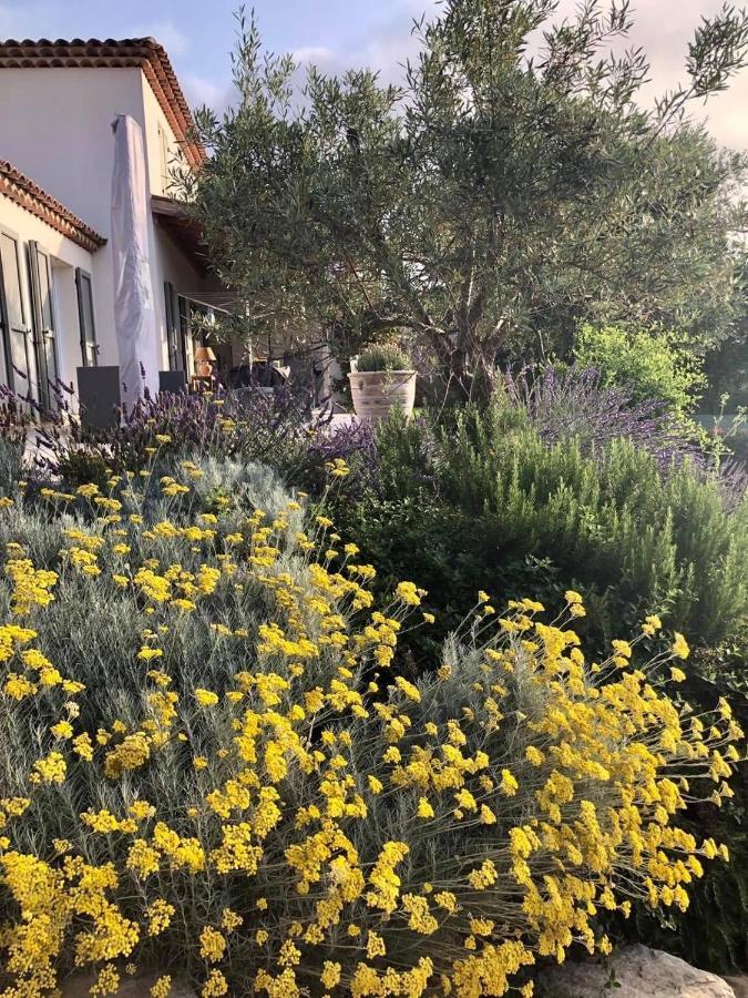 Le Rouret Cote D'Azur, Villa New Gold Dream With Heated And Privat Pool, Sea View מראה חיצוני תמונה